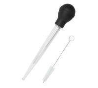North Mountain Supply Turkey Baster/Wine Thief, Multi-Use with Cleaning Brush, Easy-to-Read Measurements in Ounces & Milliliters, Heat-Resistant, Dishwasher Safe - 11 Inches