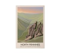 North Pennines Canvas Poster for Bedroom Decor Gift