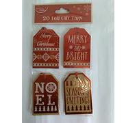 North Pole 20 Red Foil Traditional Tags Retro/Vintage(NP-X-20262-GT)