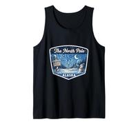 North Pole Alaska Winter Snowman Christmas Holiday Tank Top