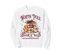 North Pole Book Club Hot Cocoa Served | Reading Book Nerd Sweatshirt
