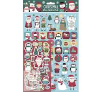 North Pole Christmas Mega Sticker Pack | Three Types of Stickers (Around 150 Total) | Unisex | Age 3, Stocking Filler, Arts & Crafts, Scrapbooking | Reusable on Non-Porous Surfaces
