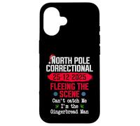 North Pole Correctional Fleeing The Scene Can't Catch Me Case for iPhone 16