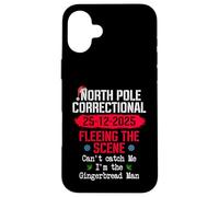 North Pole Correctional Fleeing The Scene Can't Catch Me Case for iPhone 16 Plus
