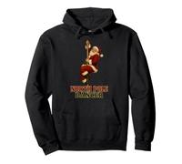 North Pole Dancer Vintage Retro Raunchy Pinup Santa Xmas Pullover Hoodie