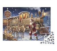 North Pole Express 1000 Piece Jigsaw Puzzle,Premium Cardboard,Gift Idea,Stress Relief Christmas,Impossible Challenge,Educational Toy,Home Wall Decor,Adults & Kids 14+ 38x26cm/1000pcs