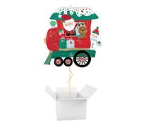 North Pole Express Train Christmas Giant Helium Foil Balloon - Inflated Balloon in a Box