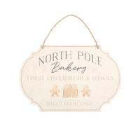North Pole Gingerbreak Bakery Hanging Sign