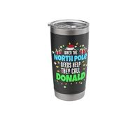 North Pole Helper Donald Christmas Donald Name Stainless Steel Insulated Tumbler
