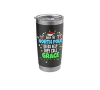North Pole Helper Grace Christmas Grace Name Stainless Steel Insulated Tumbler