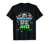 North Pole Helper Joyce Christmas Joyce Name Value Graphic T-Shirt