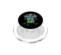 North Pole Helper Judy Christmas Judy Name PopSockets PopGrip for MagSafe