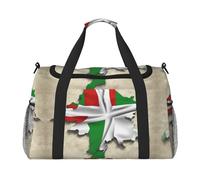 North Rhine-Westphalia flag map03 print Travel Duffle Bag Gym Bag for Women,Puffer Tote Bag,Weekender Overnight Bag Organizer, Black, One Size