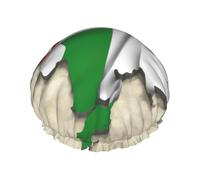 North Rhine-Westphalia Flag Map03 Shower Caps Women Reusable Large Shower Cap Men Quickdry Care Hair Long Short Kids Bath