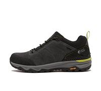 NORTH RIDGE Men’s Drift Walking Shoes with High Traction Sole & Cushioned Insole, Durable Suede Upper (Black, UK Footwear Size System, Adult, Men, Numeric, Medium, 11)