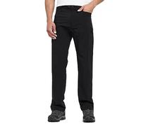 NORTH RIDGE Men’s Tech Walking Trousers with 4 Way Stretch Fabric & Adjustable Hem, Water Repellent & Lightweight Technical Pants (UK, Waist, 32, Regular, Regular, Black)