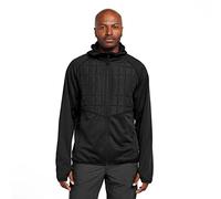 NORTH RIDGE Men's Core Force Insulated Jacket, Synthetic Fill, Water Resistant, Elastane Bound Hood, Flatlock Seams, Zipped Pockets, Cold Weather (UK, Alpha, S, Regular, Regular, Black)