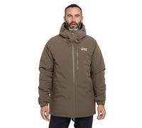 NORTH RIDGE Men's Domain Waterproof Parka Jacket with Adjustable Hood & 4 Zipped Pockets, Insulated & Packable Winter Coat (UK, Alpha, S, Regular, Regular, Brown)