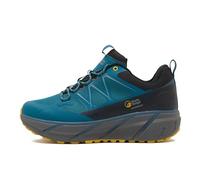 NORTH RIDGE Men's Flux Speed Mid Walking Shoes with High Traction Rubber Sole, Waterproof, Breathable, Durable Ripstop Upper (Blue, 9, UK Footwear Size System, Adult, Men, Numeric, Medium, 9)