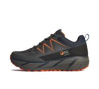 NORTH RIDGE Men's Flux Speed Mid Walking Shoes with High Traction Rubber Sole, Waterproof, Breathable, Durable (Grey, UK Footwear Size System, Adult, Men, Numeric, Medium, 8)