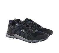 NORTH RIDGE Men's Pacer TR Trail Running Shoes, Waterproof, Recycled Polyester and Nylon Mesh Upper, High Traction Sole (Black, UK Footwear Size System, Adult, Men, Numeric, Medium, 11)