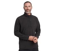 NORTH RIDGE Men's Peak Half Zip Fleece, Polyester Honeycomb Pique, Power Stretch Side Panels, Midweight, for Walking and Camping