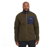 NORTH RIDGE Men's Swift Full Zip Fleece Jacket with High Neck & 3 Pockets, Comfortable, Warm & Cosy Heavyweight Midlayer (UK, Alpha, M, Regular, Regular, Khaki)