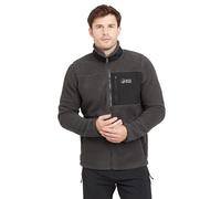 NORTH RIDGE Men's Swift Full Zip Fleece Jacket with High Neck & 3 Pockets, Comfortable, Warm & Cosy Heavyweight Midlayer (UK, Alpha, XL, Regular, Regular, Grey)