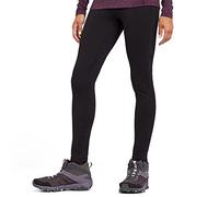 NORTH RIDGE Women’s Four-Season Leggings with Brushed Fleece Lining & Waistband Pocket, Comfortable, Moisture Wicking & Stretchy Pants (UK, Numeric, 14, Regular, Regular, Black)