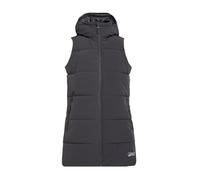 NORTH RIDGE Women’s Roaming Gilet with Hood, Deep Collar & 2 Zipped Pockets, Insulated & Water Repellent Longline Bodywarmer (UK, Numeric, 12, Regular, Regular, Grey)