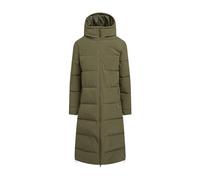 NORTH RIDGE Women’s Roaming Jacket with Generous Cosy Hood & Zipped Hem Vents, Warm, Insulated & Water-repellent Longline Winter Coat (UK, Numeric, 18, Regular, Regular, Green)