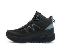 NORTH RIDGE Women's Flux Speed Mid Walking Boot with High Traction Rubber Sole & Ankle Support, Waterproof, Breathable (Black, 5, UK Footwear Size System, Adult, Women, Numeric, Medium, 5)