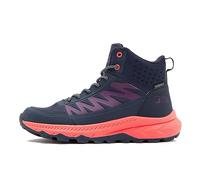 NORTH RIDGE Women's Harlow Mid Walking Boot with Durable Ripstop Upper & High Traction Sole, Waterproof (Blue, UK Footwear Size System, Adult, Women, Numeric, Medium, 7)