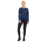 NORTH RIDGE Women's Resistance Long Sleeve Baselayer, Polyester Mesh Panel, Quick-Drying, Anti-Odour, Lightweight Athletic Top (UK, Numeric, 12, Regular, Regular, Navy)