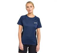 NORTH RIDGE Women's Resistance Short Sleeve Baselayer, Polyester, Quick-Drying, Moisture-Wicking, Stretchy Mesh Panels, Flatlock Seams (UK, Numeric, 16, Regular, Regular, Navy)