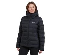 NORTH RIDGE Women's Tech Down II Jacket with Adjustable Hood & 550 Fill Power Down, Water Repellent, Durable Ripstop Fabric, Puffer Winter Coat (UK, Numeric, 16, Regular, Regular, Black)