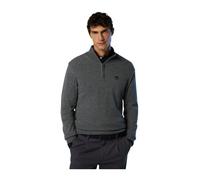 North Sails maglione misto cashmere Mezza ZIP manica lunga finezza 12 grigio melange 699148- male- North Sails- Turtlenecks- Gray- 4XL- Knitwear 4XL