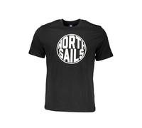 North Sails Mens Circle Logo Tee Short Sleeve - Black Cotton - Size 3XL