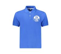 North Sails Mens Classic Fit Polo Shirt - Medium Blue Cotton - Size 2XL