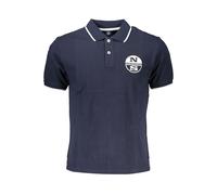 North Sails Mens Classic Fit Polo Shirt Short Sleeve - Dark Blue Cotton - Size Medium