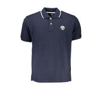 North Sails Mens Classic Fit Polo Shirt Short Sleeve - Dark Blue Cotton - Size Small