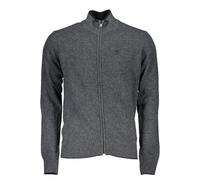 North Sails Mens Classic Fit Zipup Cardigan - Grey Cashmere - Size Medium