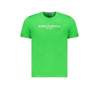 North Sails Mens Classic Tshirt Short Sleeve Crew Neck Tee - Lime Green Cotton - Size Medium