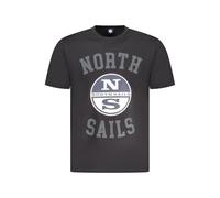 North Sails Mens College Tee Short Sleeve - Black Cotton - Size 3XL