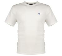North Sails for man. 692970 T-shirt with white logo patch (S), Casual, Short sleeve, Organic Cotton, Sustainable