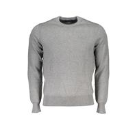 North Sails Mens Crew Neck Jumper Classic Style - Grey Cotton - Size X-Large