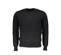 North Sails Mens Crew Neck Sweater Classic Style - Black Cotton - Size X-Large