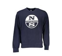 North Sails Mens Crew Neck Sweatshirt Classic Logo Style - Navy Cotton - Size Small