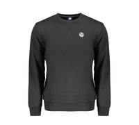 North Sails Mens Crew Neck Sweatshirt Classic Style - Black Cotton - Size Small