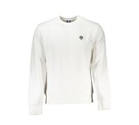 North Sails Mens Crew Neck Sweatshirt Classic Style - Ivory Cotton - Size X-Large